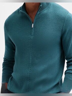 Alfani
Men's Long Sleeve Merino Quarter-Zip Sweater